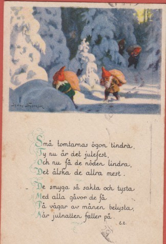 Jenny Nyström Små tomtarnas ögön tindra... - kulk v 1932