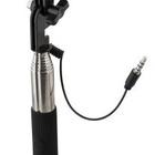 Epzi Selfie-varsi, 3.5mm, 22-99.5cm, iOS/Android, musta UUSI - pikkukuva 1