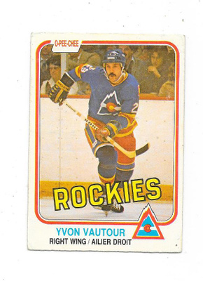 1981-82 OPC #84 Yvon Vautour , Colorado Rockies