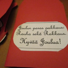 Joulukortti Tonttu taittokortti 3kpl - pikkukuva 3