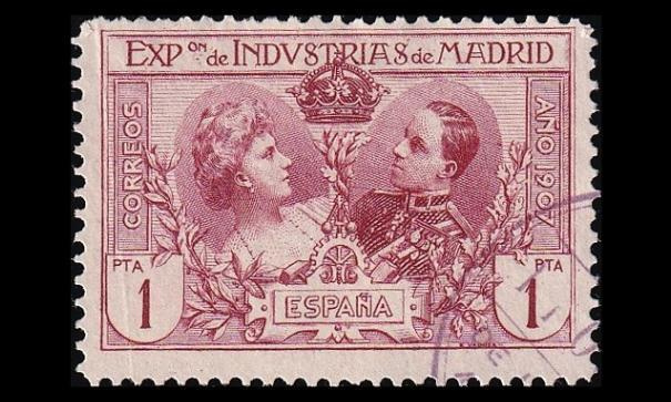 Espanja A_I_e o Teollisuusnäyttely 1 Pta (1905)