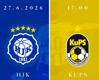 Lippuja myynnissä HJK - KuPS