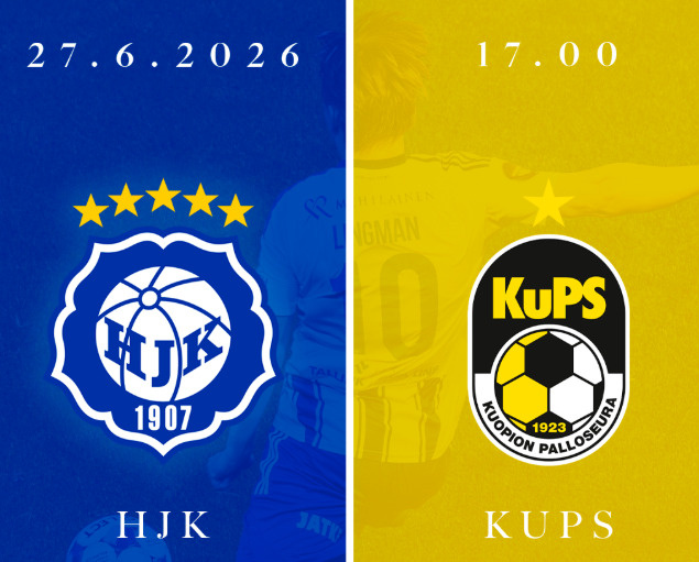 Lippuja myynnissä HJK - KuPS