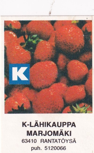 Rantatöysä. K - Lähikauppa Marjomäki   b594