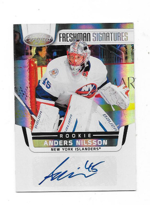 2011-12 Panini Rookie signatures # Anders Nilsson NYI MV