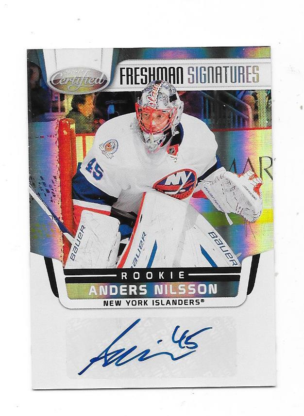 2011-12 Panini Rookie  signatures # Anders Nilsson NYI MV