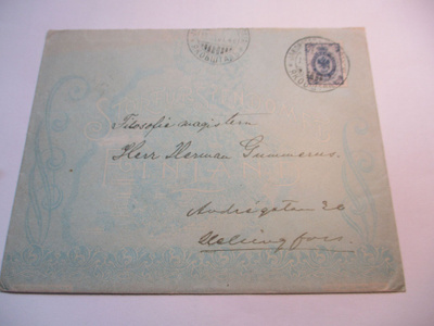 1901 Pietarsaari sortokuori Suomen kartalla
