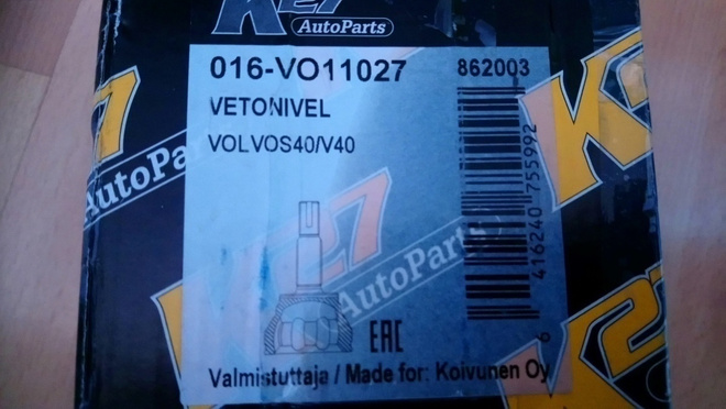 Volvo V40/S40 Vetonivelen suojakumi K27 016-VO11027 862003