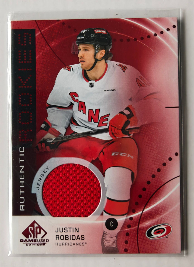 Justin Robidas 2025-26 SPGU Authentics Rookies Red Jersey