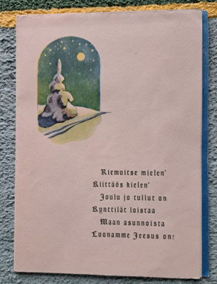 Martta Wendelin, Hy 279 R3, kulkenut taittokortti