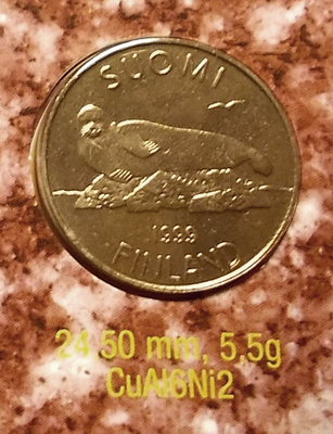 5 mk 1999, UNC