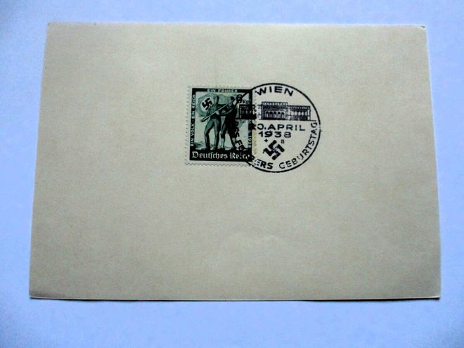 1948 Wien muistoleimaus kortilla