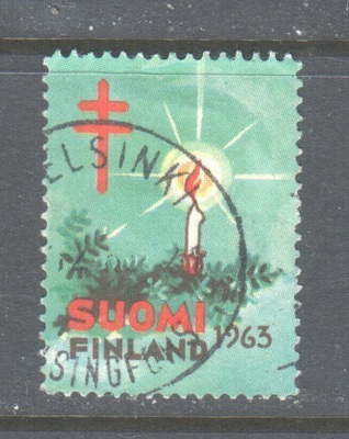 1963  TUB joulumerkki leimattuna.