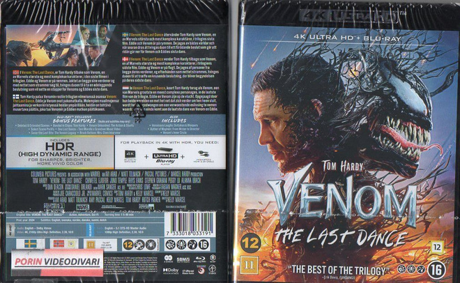 Venom The Last Dance	(6 003)	UUSI	-FI-	4K HD+BLUR		(2)	tom h