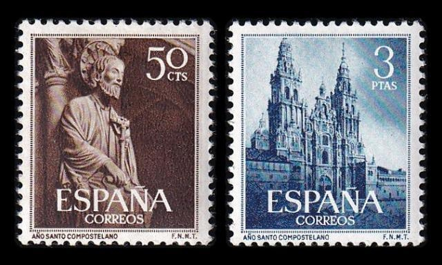 Espanja 1025-6 * Compostelan pyhä vuosi (1954)