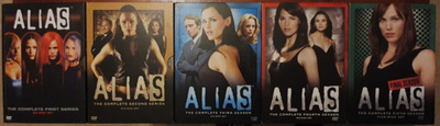 ALIAS kaudet 1 - 5 DVD Boxit (Koko HUIPPU sarja) UUSI