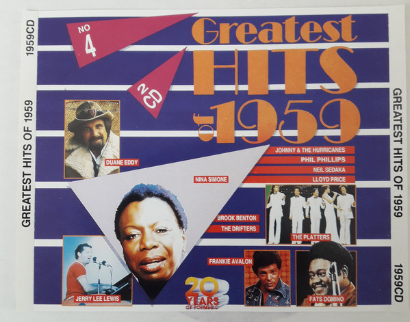 Greatest Hits Of 1959 (2CD) EX+!! Neil Sedaka Chuck Berry