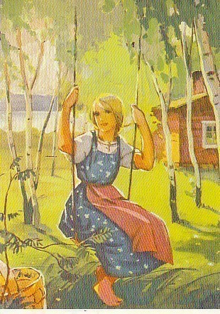 Postikortti, Martta Wendelin, Kesäkeinu