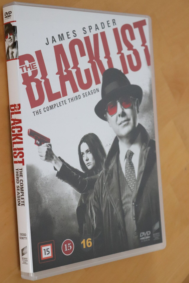 6DVD The Blacklist 3 kausi ( 2015 - 2016 )