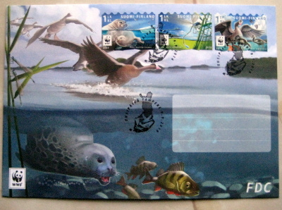 WWF -Fdc 9.9.2016 Uhanalaisia eläimiä I(106)