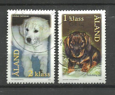 ÅLAND KOIRAT koiranpennut sarja 2001, LaPe 195-196 o