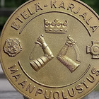 Kullanvärinen Etelä - Karjala Maanpuolustus. Halkaisija - 51 - pikkukuva 1