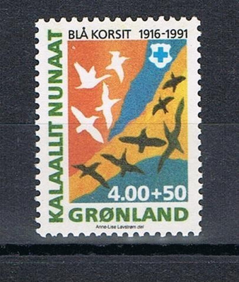 Grönlanti 1991 - Sininen risti 75 v.  ++