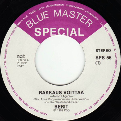 Berit – Rakkaus Voittaa /Elämän Tuoksu -  7"