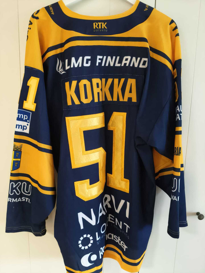 Rauman Lukko Korkka game worn