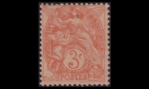 Ranska 88ya ** Käyttösarja Allegorie 3 C (1900)