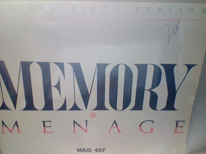 MENAGE :: MEMORY :: MEGA DISCO HIT ..  MAXI VINYYLI 12" 1983