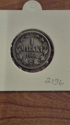 1 markka 1866, Suomi