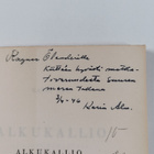 Karin Alm : Alkukallio : runoja (signeerattu, tekijän omi... - pikkukuva 3