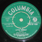 7" GRACIE FIELDS - Little Donkey - single 1959 pop VG+ - pikkukuva 1