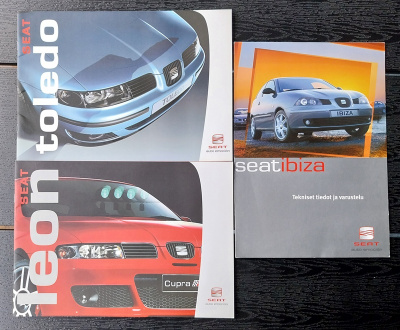 SEAT TOLEDO LEON IBIZA esitteet 3 kpl