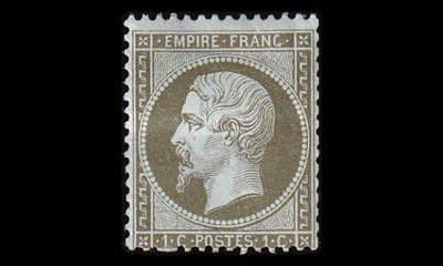 Ranska 18b (*) Napoleon 1 C (1862)