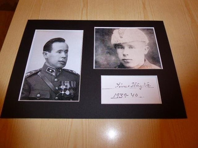Simo Häyhä valokuvat A4 paspis