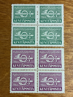 KENTTÄPOSTI 1944 NELIÖT**