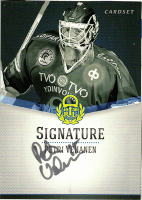 2012-13 Cardset PETRI VEHANEN Lukko Signature nimmari