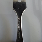 Vintage kaksipikkiset leikkele / cocktailhaarukka 4 kpl - pikkukuva 2