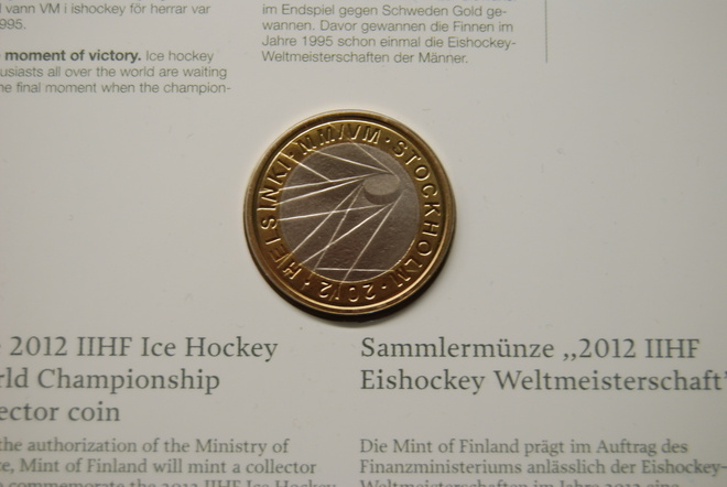 Suomi 2012,  5 € Jääkiekko, PROOF