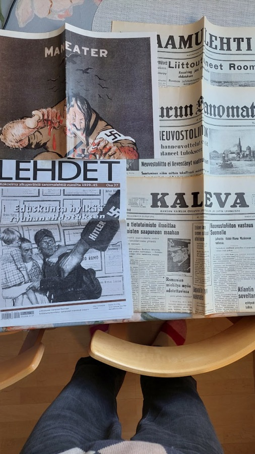 Sodan lehdet # 37 - Kaleva, Aamulehti, Turun sanomat 1944