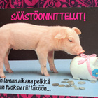 possu ja säätöpossu, Säästöonnittelut! uusi kortti - pikkukuva 1