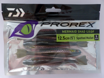 DAIWA PROREX MERMAID SHAD 125DF Väri: Spotted Mullet