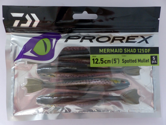 DAIWA PROREX MERMAID SHAD 125DF Väri: Spotted Mullet