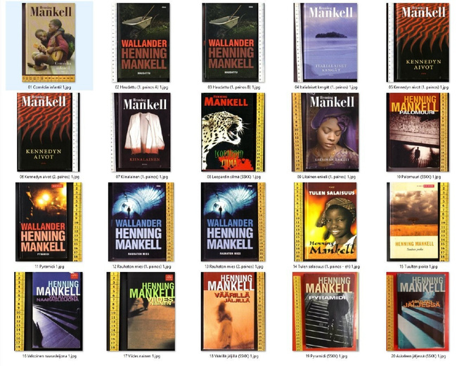 kirjoja, Henning Mankell - á 2,20 - 18,00 euroa