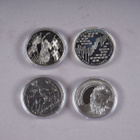 1167. 4kpl keräilymitali, Suomen Moneta, mm. Suomi 100v. - pikkukuva 1