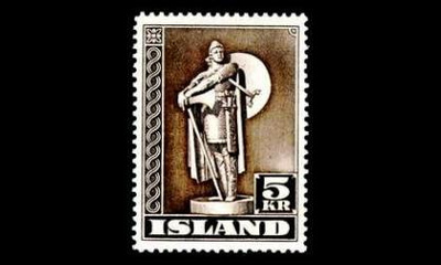 Islanti 230A ** Viikinki 5 Kr (14) (1943)