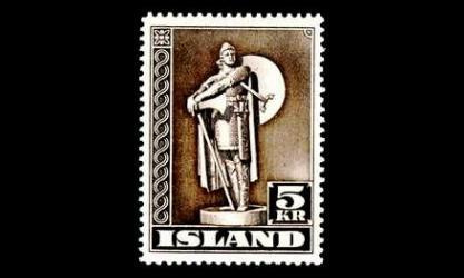 Islanti 230A ** Viikinki 5 Kr (14) (1943)