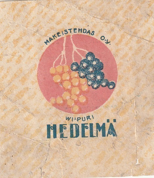 KARAMELLIPAPERI - HEDELMÄ MAKEISTEHDAS O.Y WIIPURI  (AB1)